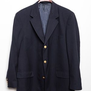 Blk Brooks Brothers Sport Coat 46R w/ gold buttons